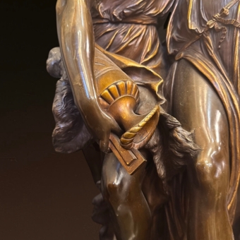 Скульптурная композиция «Танцующие вакханки и сатир», Франция, XIX век, Клодион