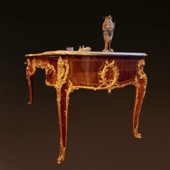 Письменный стол в стиле Людовика XV, Франция, XIX век