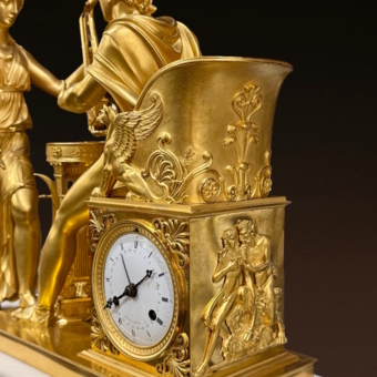 ​Каминные часы "Орфей и Эверидика", Франция, 1800-1810-е гг.