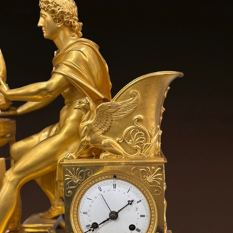 ​Каминные часы "Орфей и Эверидика", Франция, 1800-1810-е гг.