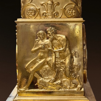 ​Каминные часы "Орфей и Эверидика", Франция, 1800-1810-е гг.