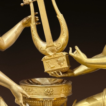 ​Каминные часы "Орфей и Эверидика", Франция, 1800-1810-е гг.