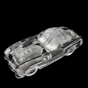 Модель автомобиля "Mercedes 300 SL", Франция, фирма "Daum", XX век, К. Фроссарт