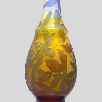 Ваза с цветочным декором, Франция, фирма "Галле", 1900-е гг.