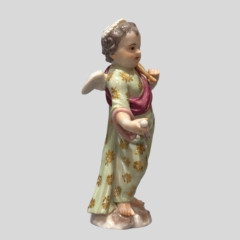 Пять скульптур из серии "Переодетые Амуры", Германия, мануфактура "Мейсен", XX век, Кендлер И.И.