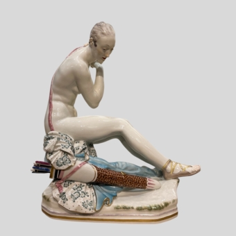 Скульптура "Сидящая Диана", мануфактура "Мейсен", 1924-1934, Шойрих П.П.