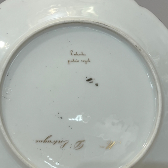 Тарелка "Мадам де Энтрак", Франция, фабрика "Лахош Пале-Рояль", XIX век