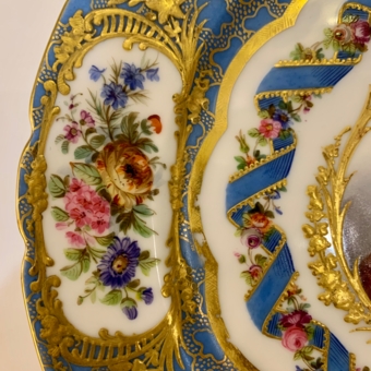 Тарелка "Мадам Виктуар", Франция, фабрика "Лахош Пале-Рояль", XIX век