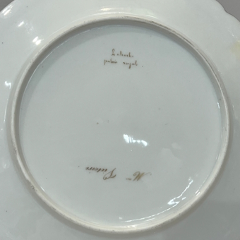 Тарелка "Мадам Виктуар", Франция, фабрика "Лахош Пале-Рояль", XIX век