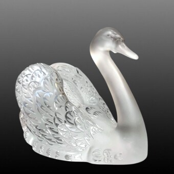 ​Парные скульптуры «Лебеди», фирма "Лалик", XX век, Р. Лалик