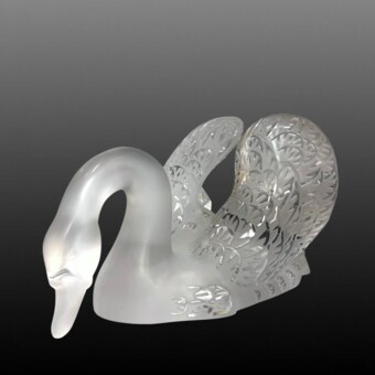​Парные скульптуры «Лебеди», фирма "Лалик", XX век, Р. Лалик
