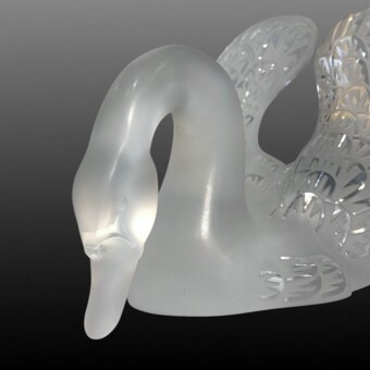 ​Парные скульптуры «Лебеди», фирма "Лалик", XX век, Р. Лалик