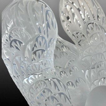 ​Парные скульптуры «Лебеди», фирма "Лалик", XX век, Р. Лалик