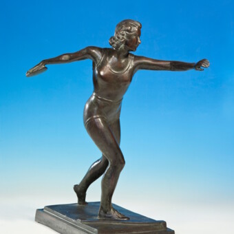 Скульптура "Дискоболка", СССР, ​завод «Монументскульптура»​, 1955 г., Янсон-Манизер Е.А.