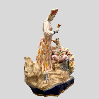 Скульптура "Хозяйка Медной горы", СССР, Дулёвский фарфоровый завод, 1958 г., Кожин П.М. 