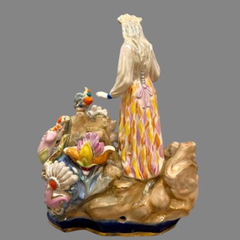 Скульптура "Хозяйка Медной горы", СССР, Дулёвский фарфоровый завод, 1958 г., Кожин П.М. 
