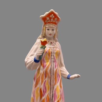 Скульптура "Хозяйка Медной горы", СССР, Дулёвский фарфоровый завод, 1958 г., Кожин П.М. 