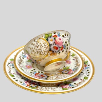 ​Чайный набор, СССР, фабрика "М.С. Кузнецова", 1937 год