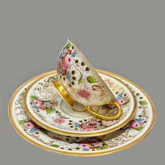 ​Чайный набор, СССР, фабрика "М.С. Кузнецова", 1937 год