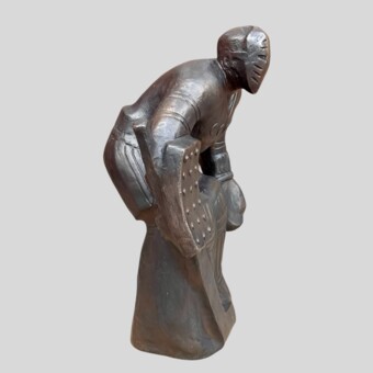 Скульптура "​Вратарь хоккейной сборной советского союза", СССР, 1980 г., Архипов А.А.