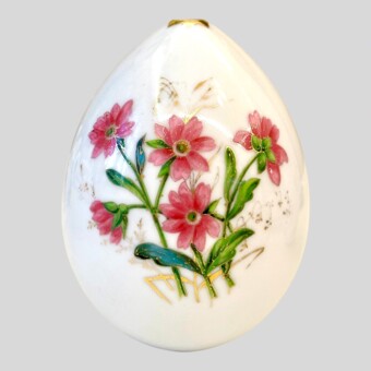 Пасхальное яйцо с цветами мальвы, Россия, ИФЗ, 1880-1890-е гг.