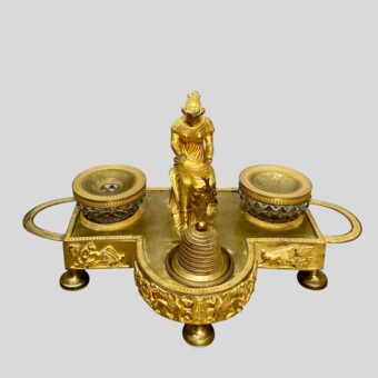 ​Чернильный прибор с женской фигурой, Россия, 1830-1840-е гг.