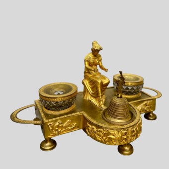 ​Чернильный прибор с женской фигурой, Россия, 1830-1840-е гг.