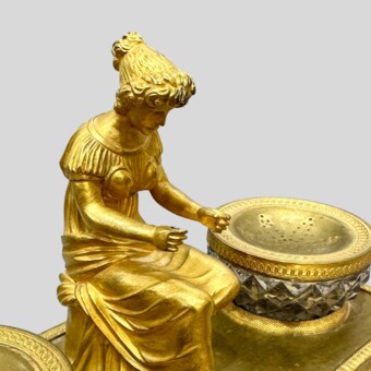 ​Чернильный прибор с женской фигурой, Россия, 1830-1840-е гг.