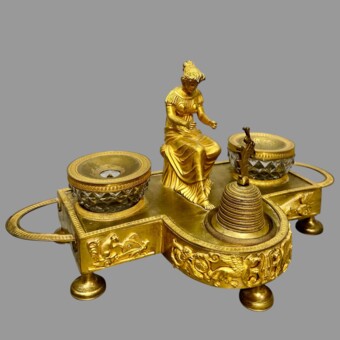 ​Чернильный прибор с женской фигурой, Россия, 1830-1840-е гг.