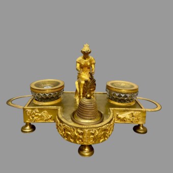​Чернильный прибор с женской фигурой, Россия, 1830-1840-е гг.