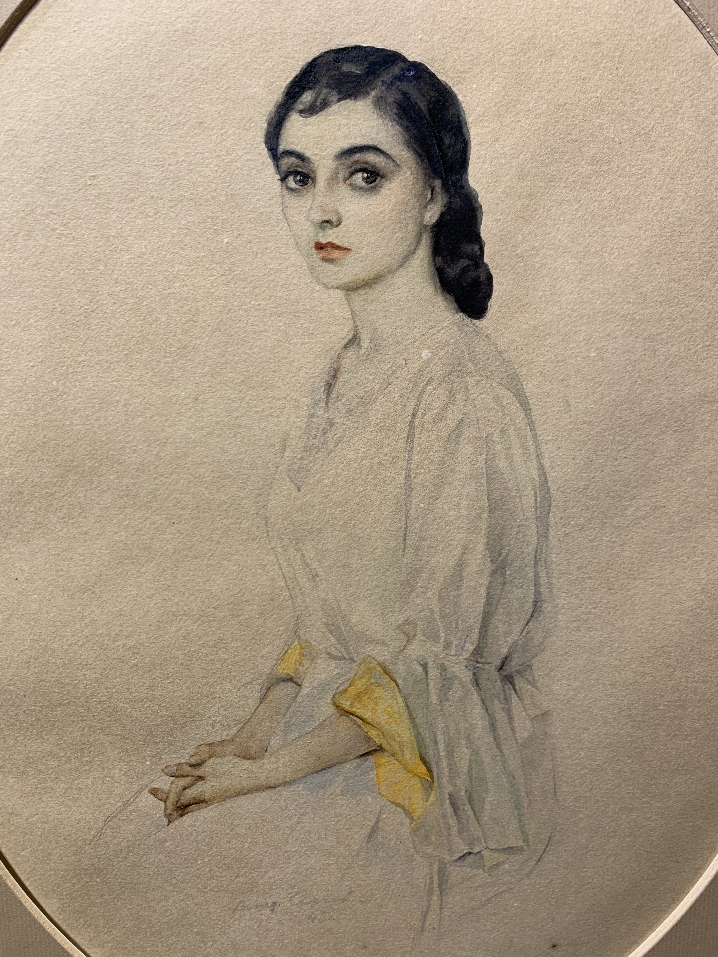 Серов В.А., Портрет балерины, 1945 г.