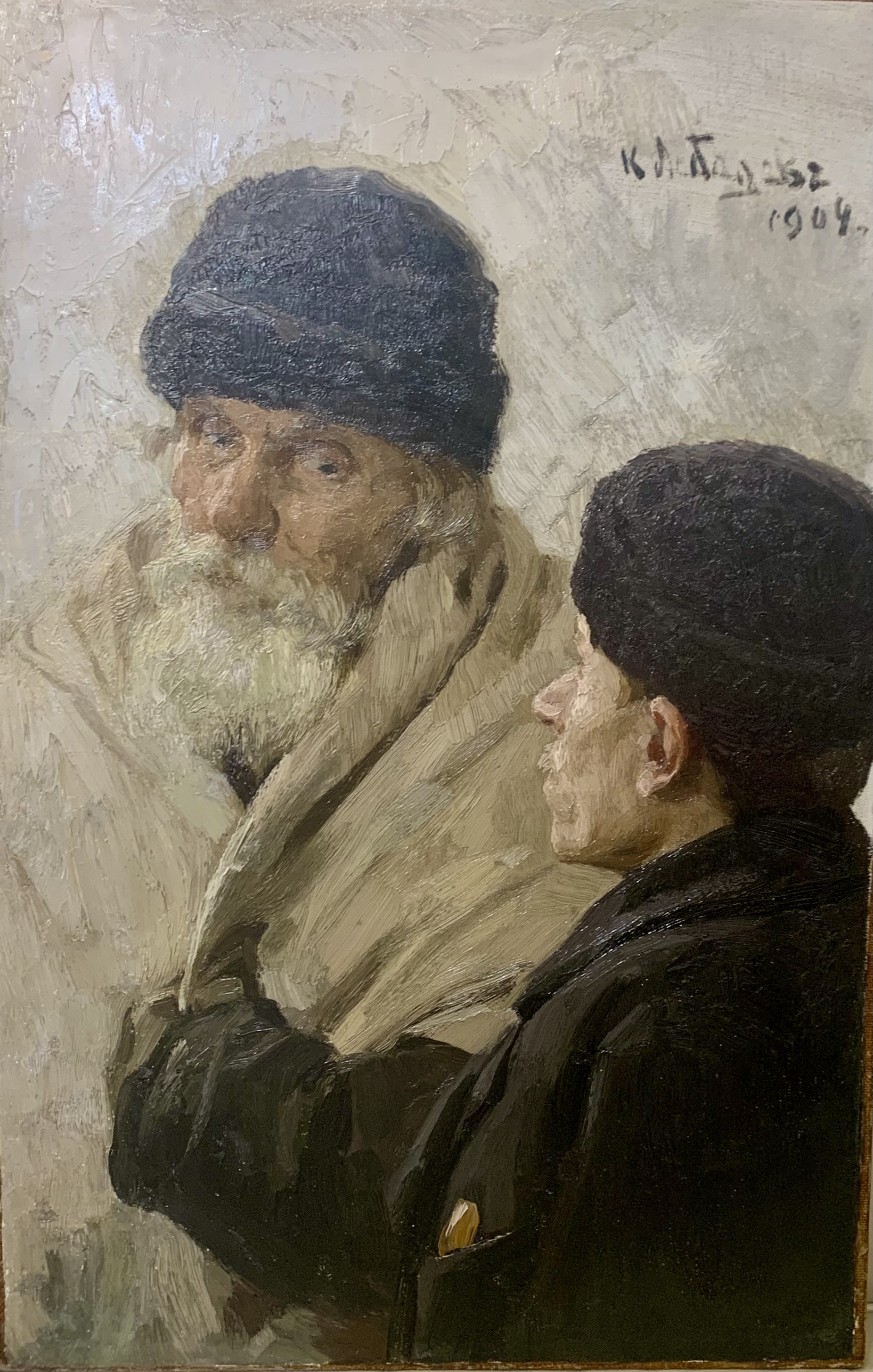 Лебедев К.В., Этюд к картине "Что-то случилось", 1904 г.