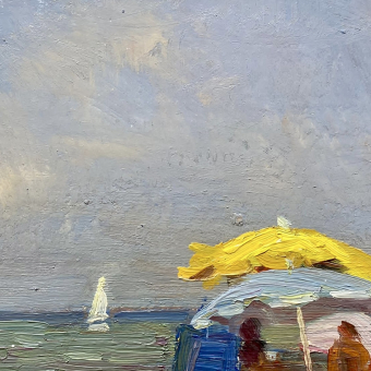 Уайт Н.Х., «Желтый зонт», 1990 г.